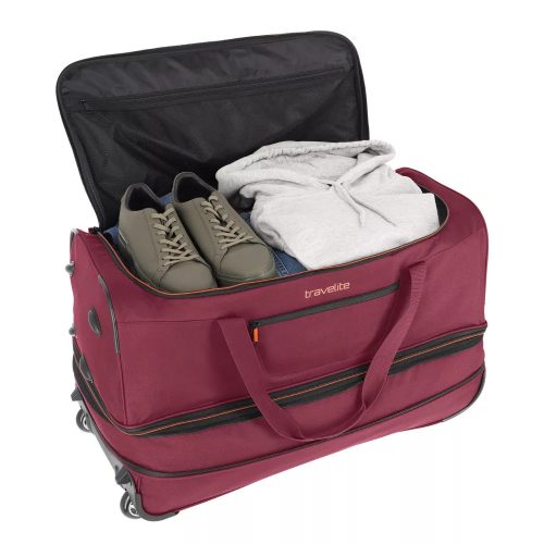 Travelite 96276-70 Basics L bordó 70 cm nagy méretű gurulós utazótáska