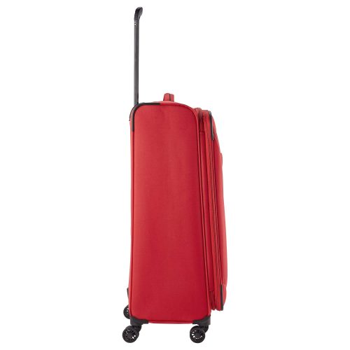 Travelite 80049-10 Chios L piros 4 kerekű bővíthető nagy méretű bőrönd 