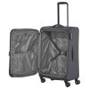 Travelite 80348-04 Croatia M antrazit 4 kerekű bővíthető közepes méretű bőrönd