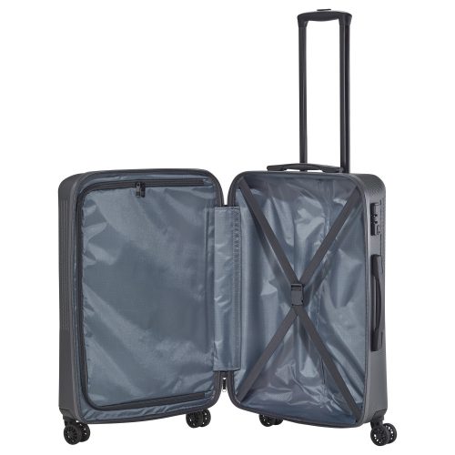 Travelite 72348-04 Bali M antrazit 4 kerekű közepes méretű bőrönd 