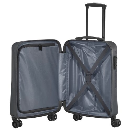 Travelite 72347-04 Bali S antrazit 4 kerekű kabin méretű bőrönd 