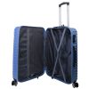 Benzi BZ5332 M light blue 4 kerekű közepes méretű bőrönd
