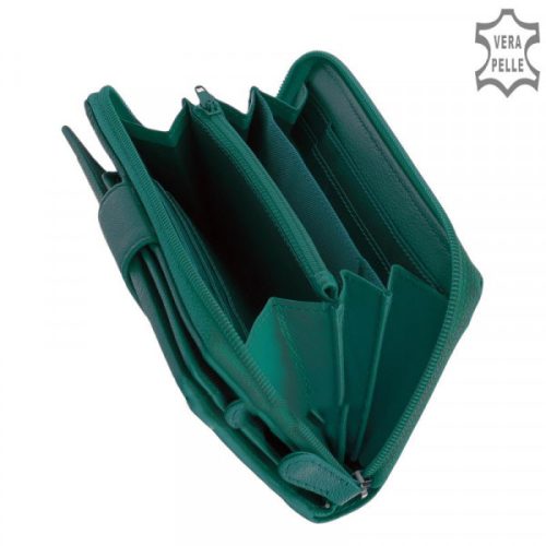 La Scala TGN443 türkizkék bőr női pénztárca