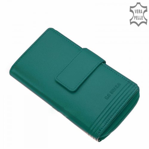 La Scala TGN443 türkizkék bőr női pénztárca