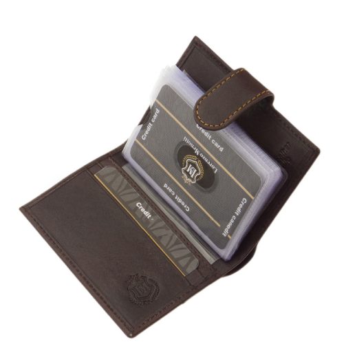 Lorenzo Menotti AFP2038/T barna bőr kártyatartó és pénztárca