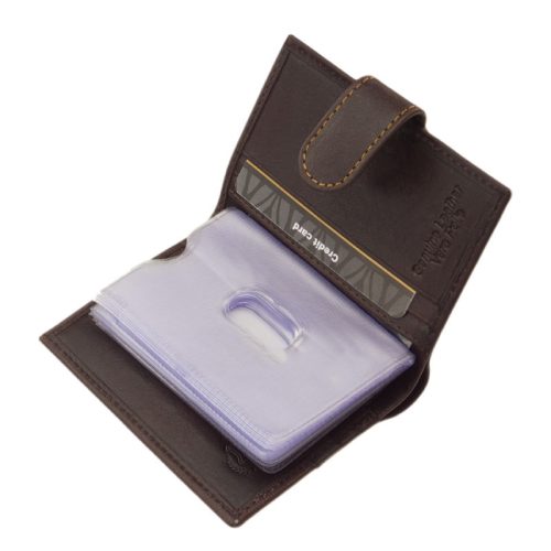 Lorenzo Menotti AFP2038/T barna bőr kártyatartó és pénztárca