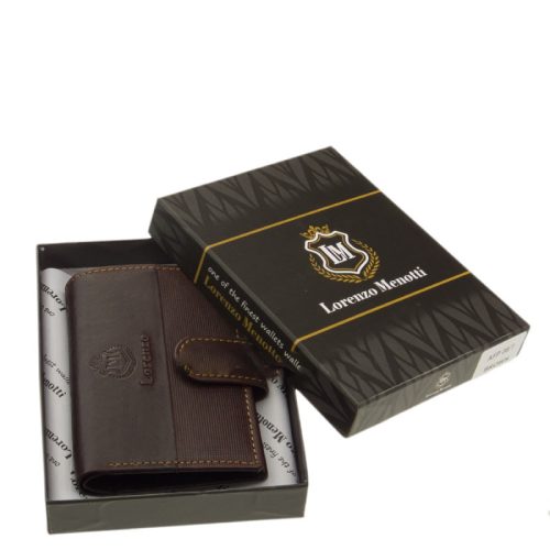 Lorenzo Menotti AFP2038/T barna bőr kártyatartó és pénztárca
