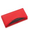 Gultieri ANC155 piros fekete bőr női pénztárca