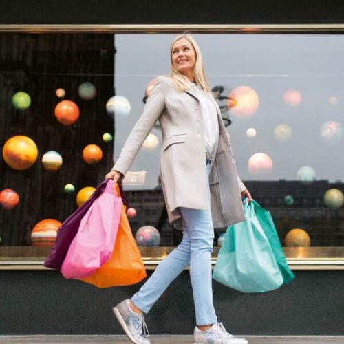 Reisenthel mini maxi shopper pocket banana cream bevásárlótáska