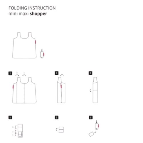 Reisenthel mini maxi shopper pocket banana cream bevásárlótáska