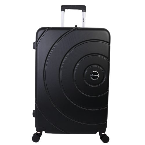 Benzi BZ5669 L fekete 4 kerekű közepes méretű bőrönd