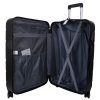 Benzi BZ5669 L fekete 4 kerekű közepes méretű bőrönd