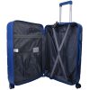 Benzi BZ5669 L kék 4 kerekű közepes méretű bőrönd