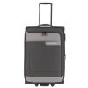 Travelite 92807-04 Viia M antrazit 2 kerekű bővíthető közepes méretű bőrönd 