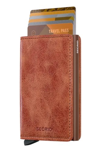 Secrid Slimwallet vintage cognac-brown automata kártyatartó 