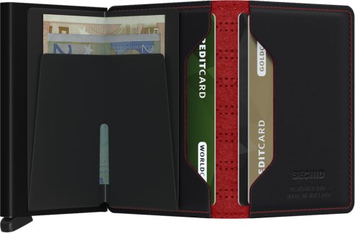 Secrid Slimwallet fuel black red automata kártyatartó 