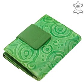 Giultieri HP120 zöld bőr női pénztárca