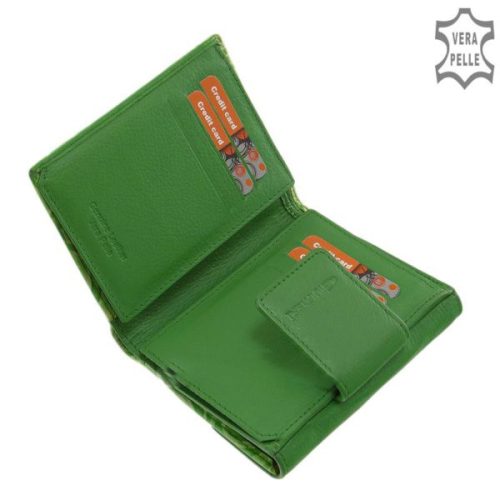 Giultieri HP120 zöld bőr női pénztárca
