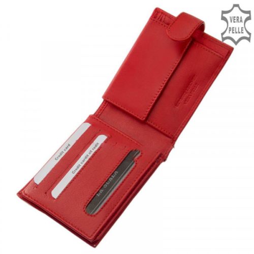 La Scala TGN1027/T piros bőr pénztárca