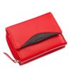 La Scala ANC36 piros fekete bőr női pénztárca