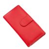 La Scala ANC155 piros hátul kártyatartós bőr női pénztárca