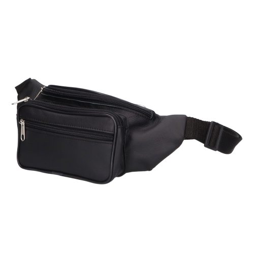 0118-0042 fekete bőr övtáska