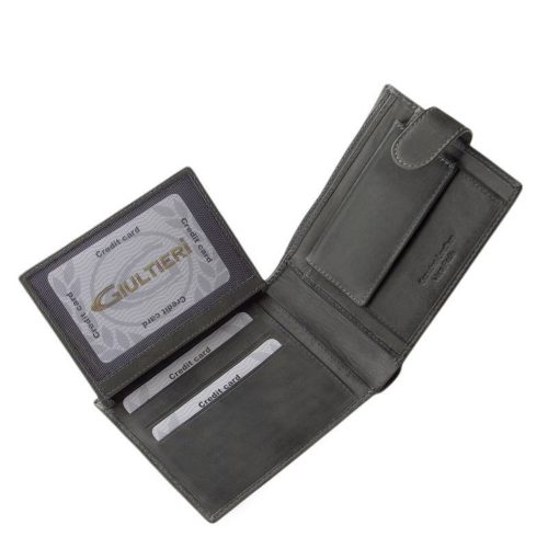 Giultieri SD37 szürke bőr férfi pénztárca 
