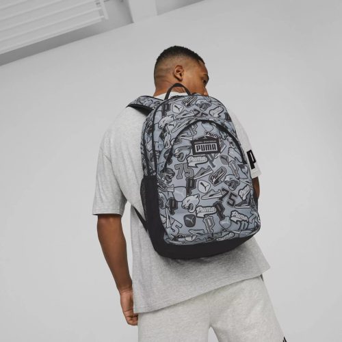 Puma 079133 10 Academy Backpack szürke mintás hátizsák 
