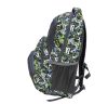 Rucksack 23R105BR-02 szürke-zöld mintás hátizsák