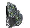 Rucksack 23R105BR-02 szürke-zöld mintás hátizsák