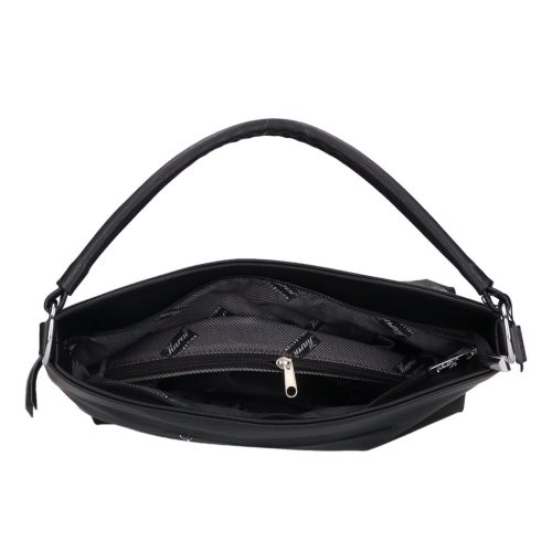 Karen 1514 fekete bronz A/4 rostbőr női válltáska