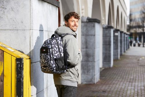 Enrico Benetti Santa Cruz fekete szürke hátizsák 62038 614