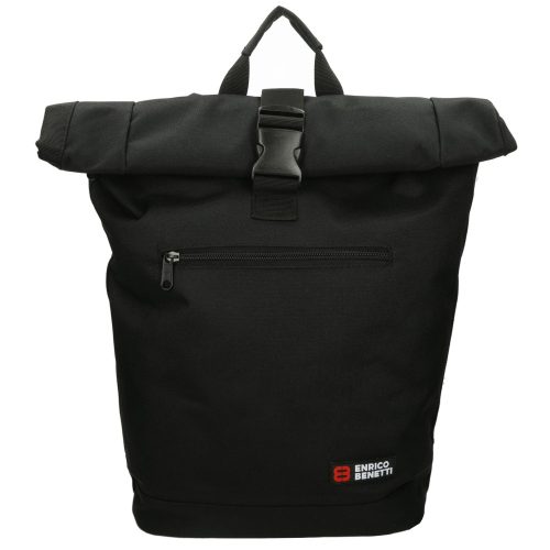 Enrico Benetti Amsterdam fekete rollup laptoptartós hátizsák 14" 54684 001