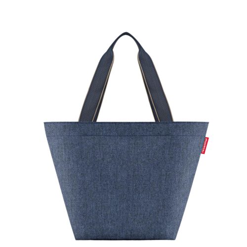 Reisenthel ZS4113 shopper M herringbone dark blue női válltáska