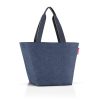 Reisenthel ZS4113 shopper M herringbone dark blue női válltáska