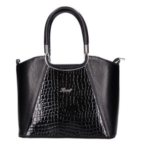 Karen rostbőr táska 9251 bis fekete lakk