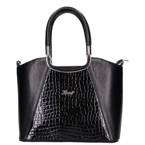 Karen rostbőr táska 9251 bis fekete lakk