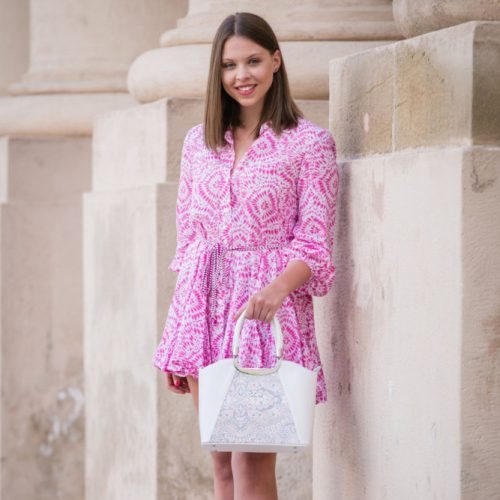 Karen rostbőr táska 9251 bis fekete lakk