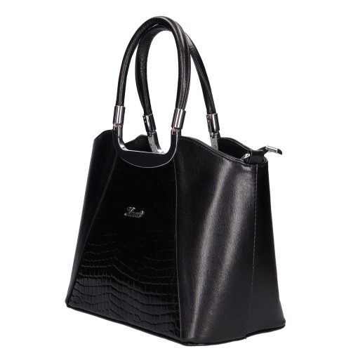 Karen rostbőr táska 9251 bis fekete lakk