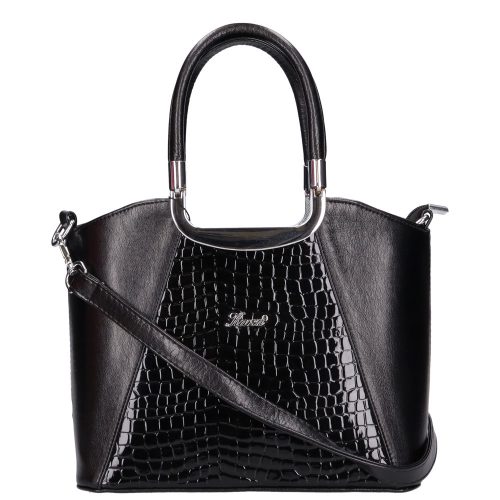 Karen rostbőr táska 9251 bis fekete lakk