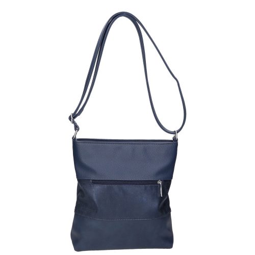 Karen N 099 kék rostbőr női válltáska