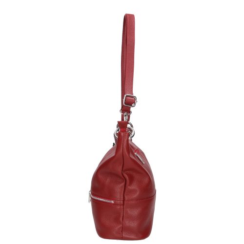 Olasz bőr 7500 bordó női válltáska