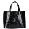 Chiara M 876 fekete lakk kroko táska