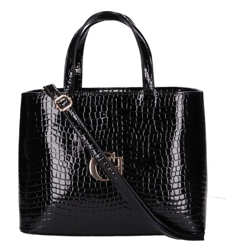 Chiara M 876 fekete lakk kroko táska