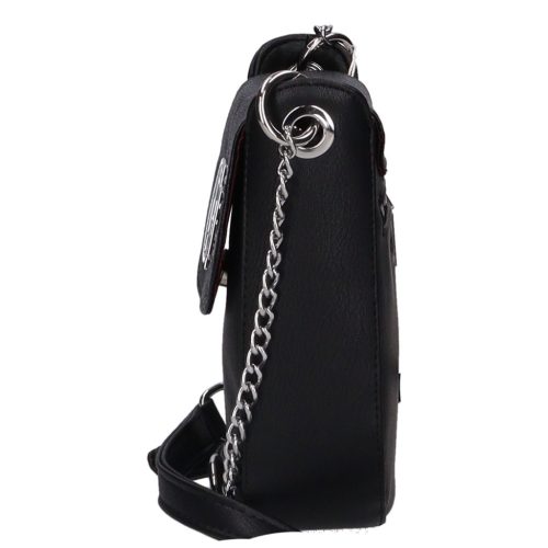 K 773 fekete ezüst rostbőr női táska