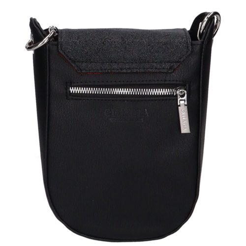 K 773 fekete ezüst rostbőr női táska