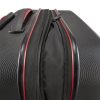 Travelite Vector M fekete 4 kerekű bővíthető közepes méretű bőrönd 