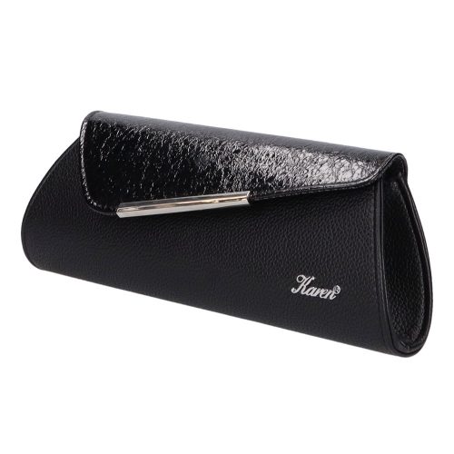 Karen D 455 fekete fényes táska