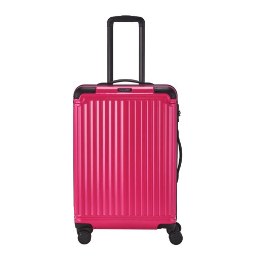 Travelite Cruise M pink 4 kerekű közepes méretű bőrönd 