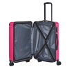 Travelite Cruise M pink 4 kerekű közepes méretű bőrönd 